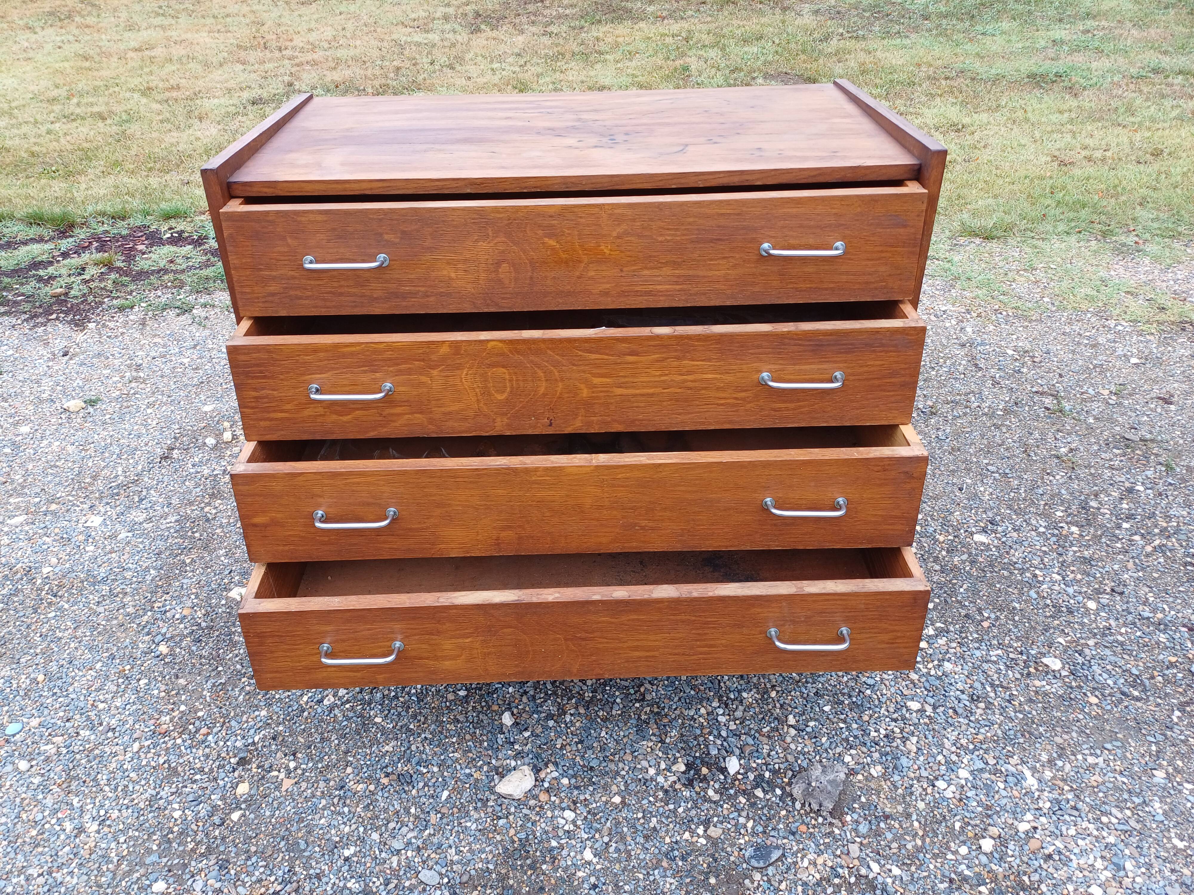 Vintage 50s Chest of Drawers with Compass Legs