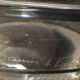 Crystal cup Daum free form signed empty fruit cup pocket