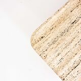 Square travertine coffee table