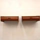 Set of vintage floating nightstands in teak with drawers *** Denmark 1970