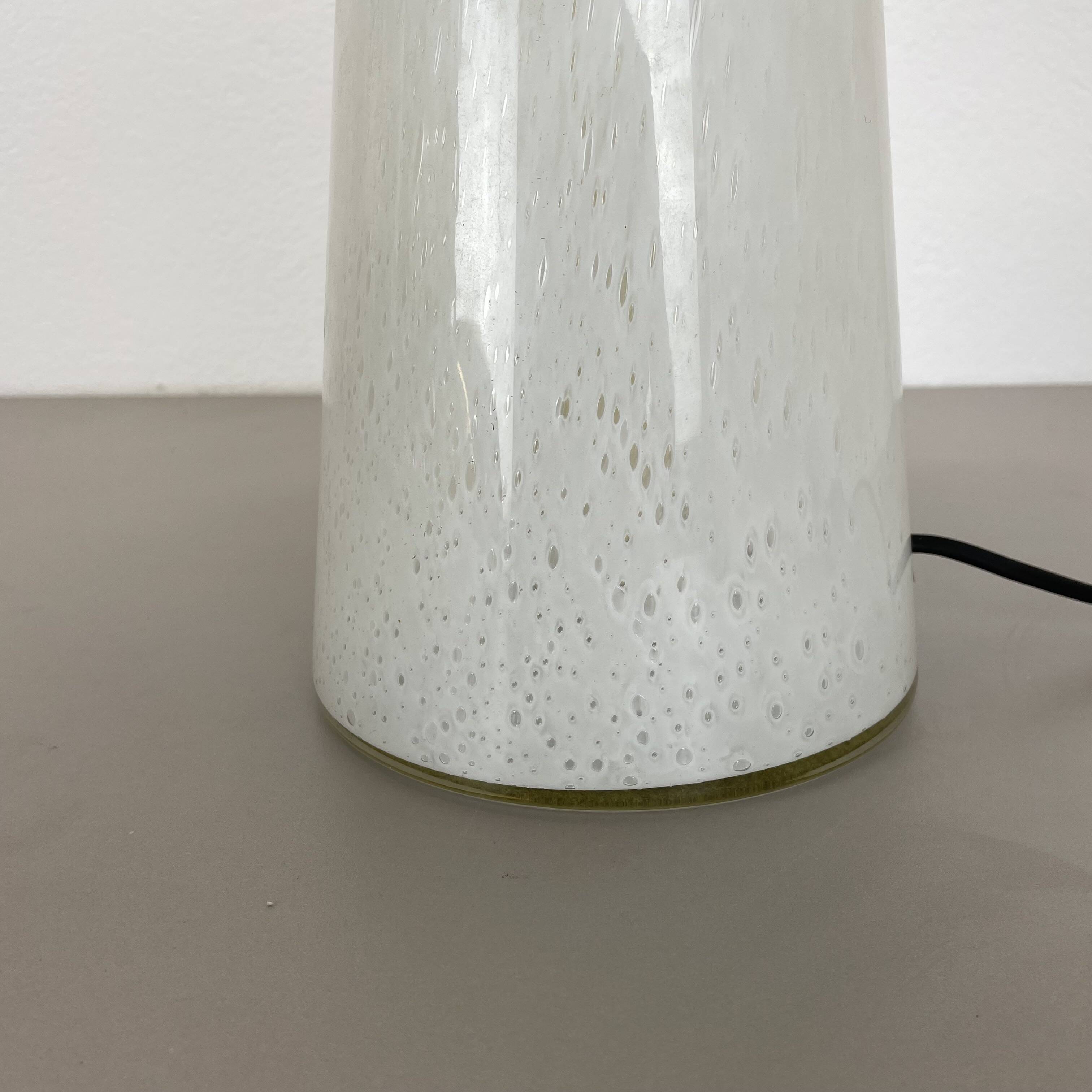 Large 36cm ufo glass table light made by glashütte limburg, germany, 1970s