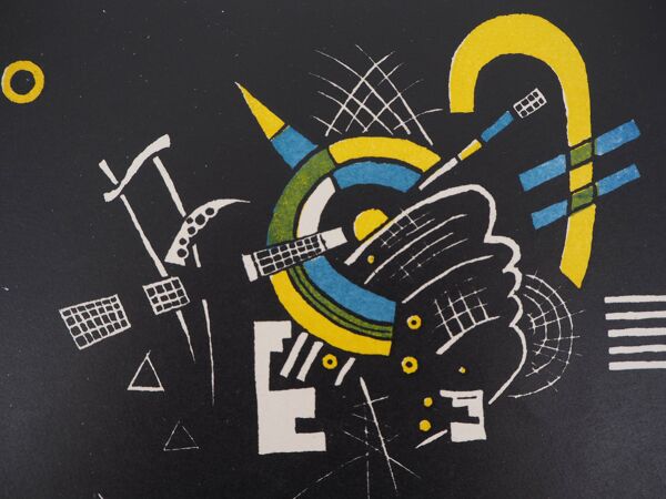 Vassily kandinsky : petits mondes - lithographie signée