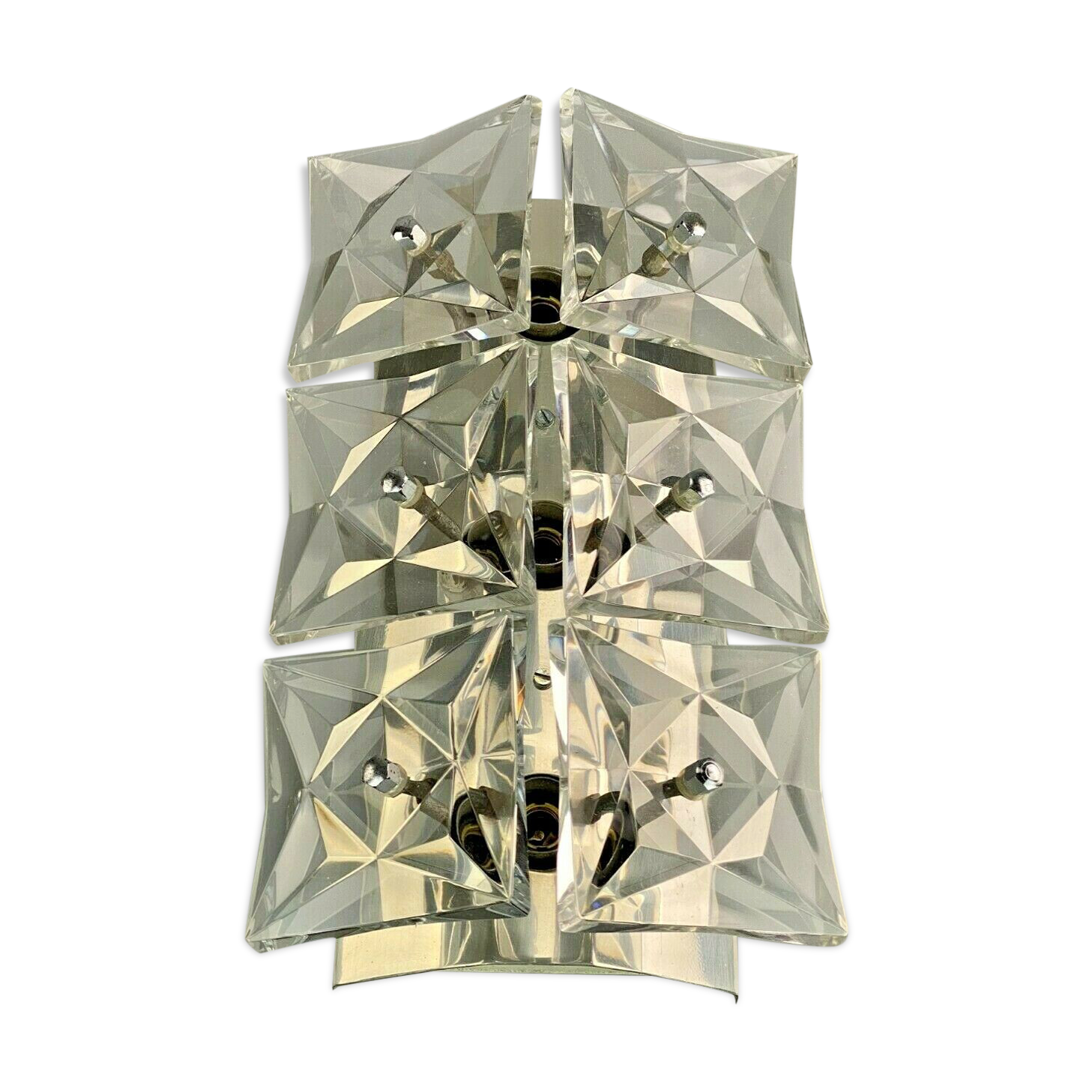 60s 70s Kinkeldey Wall Light Glass Wall Lamp Space Age Design 60s 70s