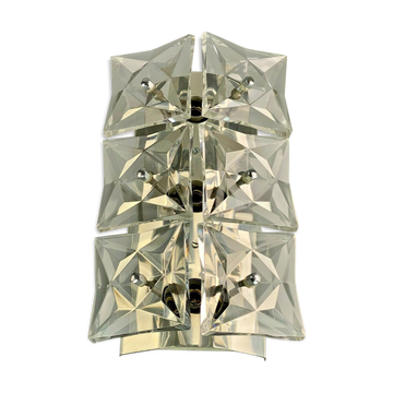 60s 70s Kinkeldey Wall Light Glass Wall Lamp Space Age Design 60s 70s