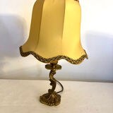 Old table lamp in gilded bronze.