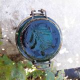Old green glass jar La Lorraine