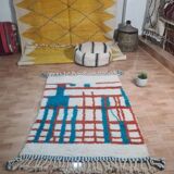 Handmade wool Berber rug 150 X 100 CM