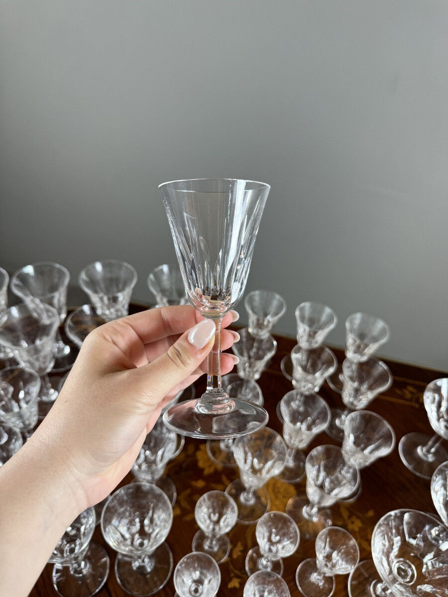 Service of 54 crystal glasses from Saint Louis, Cerdagne model, 20th century.