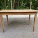 Louis XVI dining table renovated in raw wood from the 19th century