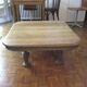 Square oak coffee table