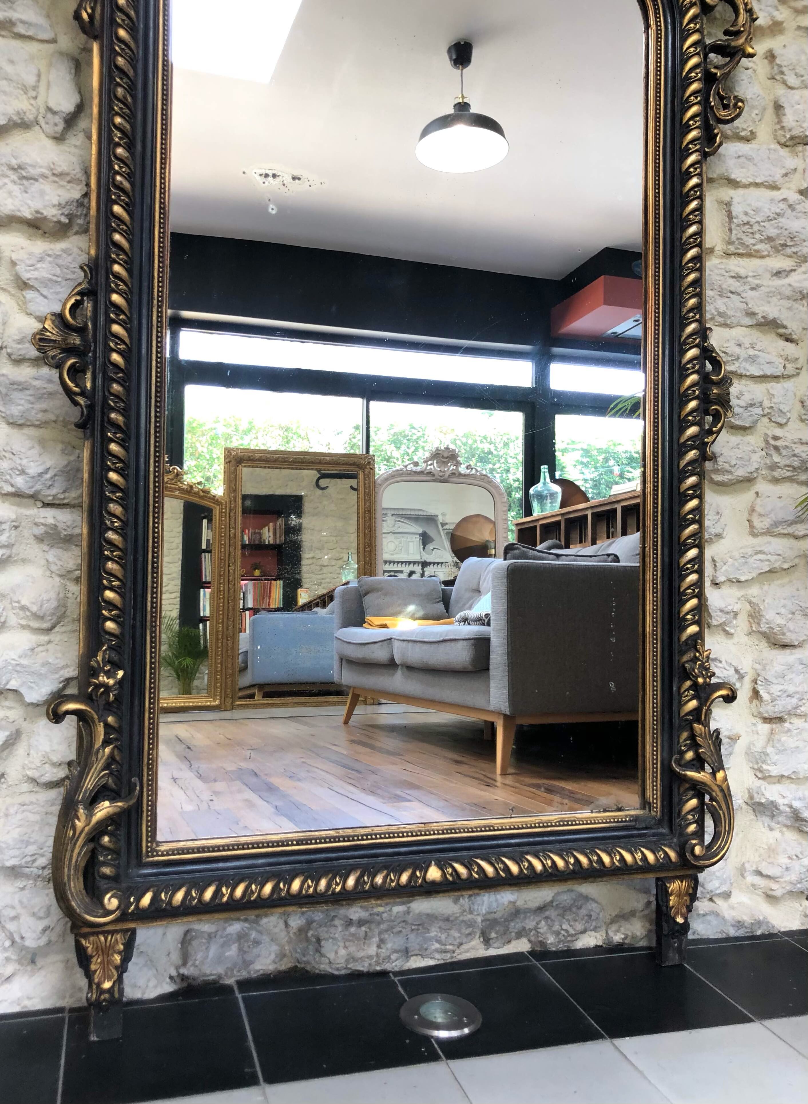 Large mirror Napoleon III 175x82cm