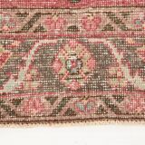 3x13 Red & Pink Vintage Runner Rug, 91x399Cm