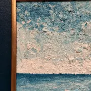 Original Swedish Oil on Panel - "Landskrona" by Stig Allan - Signed - Vintage and Framed - 60 × 50 cm (23.6" × 19.7")