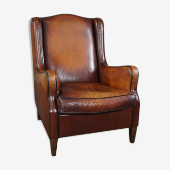 Fauteuil en cuir de mouton