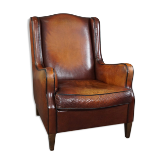 Fauteuil en cuir de mouton