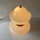 Large table lamp or floor lamp in opal glass and brass body, 1960s, Italy.