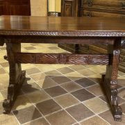 Table Renaissance Italienne En Noyer Du 16° Siècle -Florence