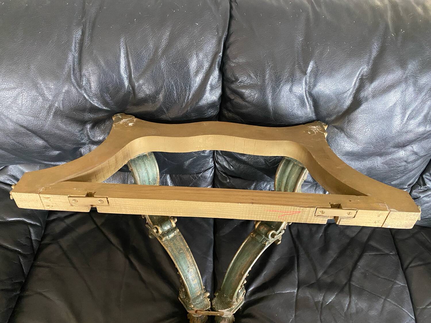 Very beautiful marble and gilded wood console.