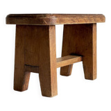 Vintage solid oak stool