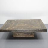 Brutalist salontafl Laauser Fossiel natuursteen