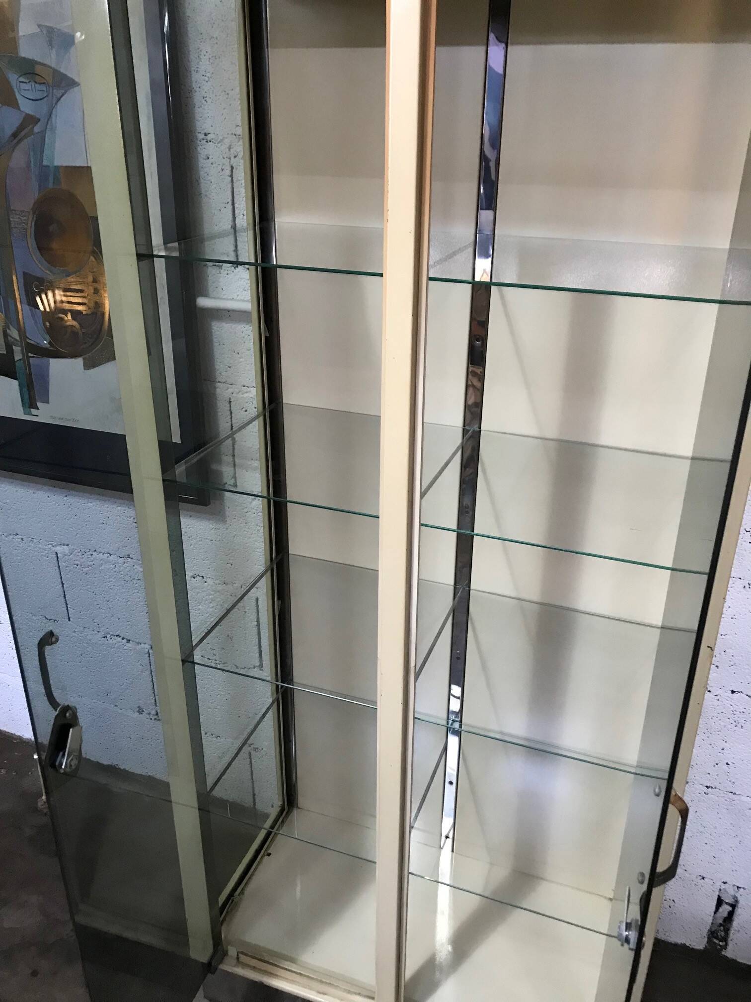 Vitrine médicale vintage années 70