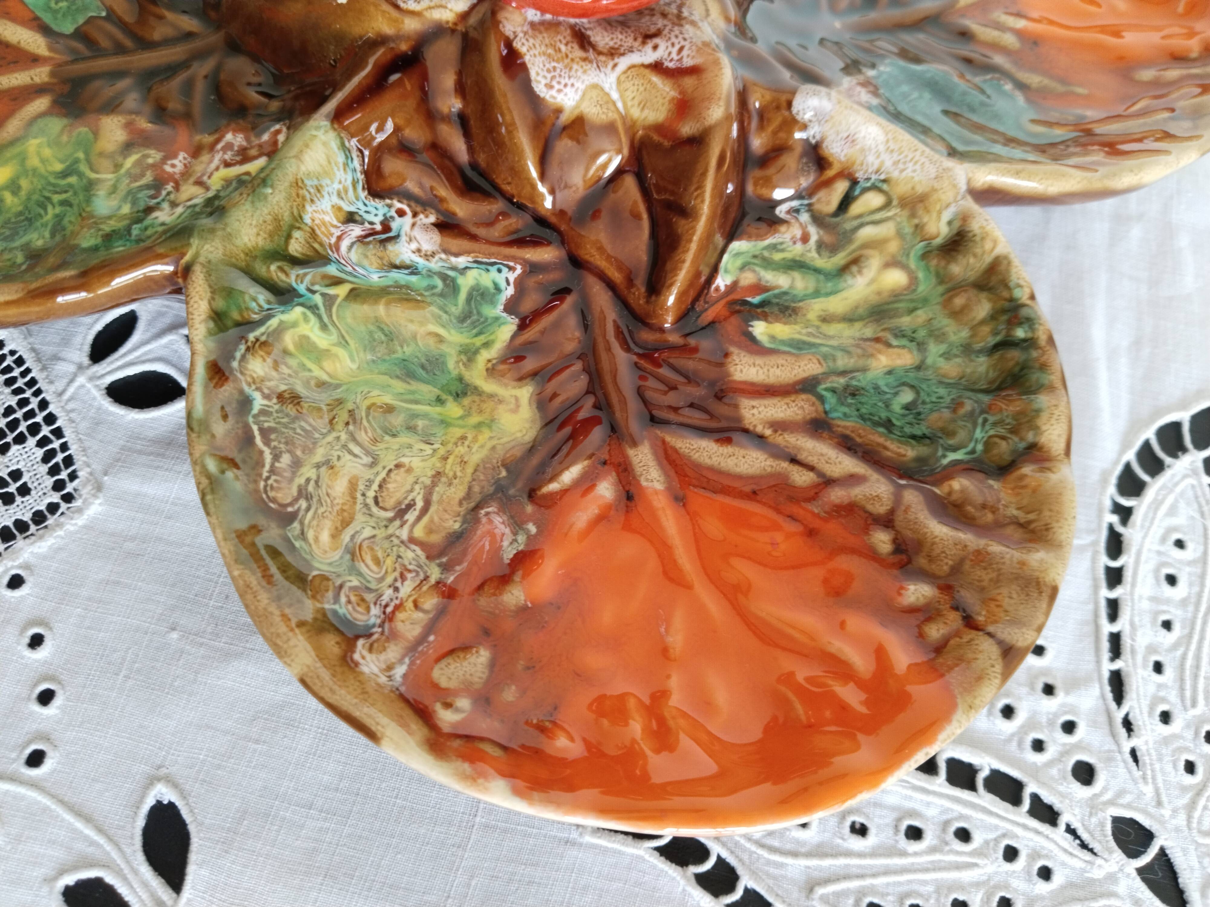 Aperitif and fruit serving dish, Vallauris