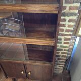 Vitrine vintage en teck des années 60
