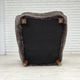 1960s, Danish design, reupholstered armchair, genuine sheepskin.