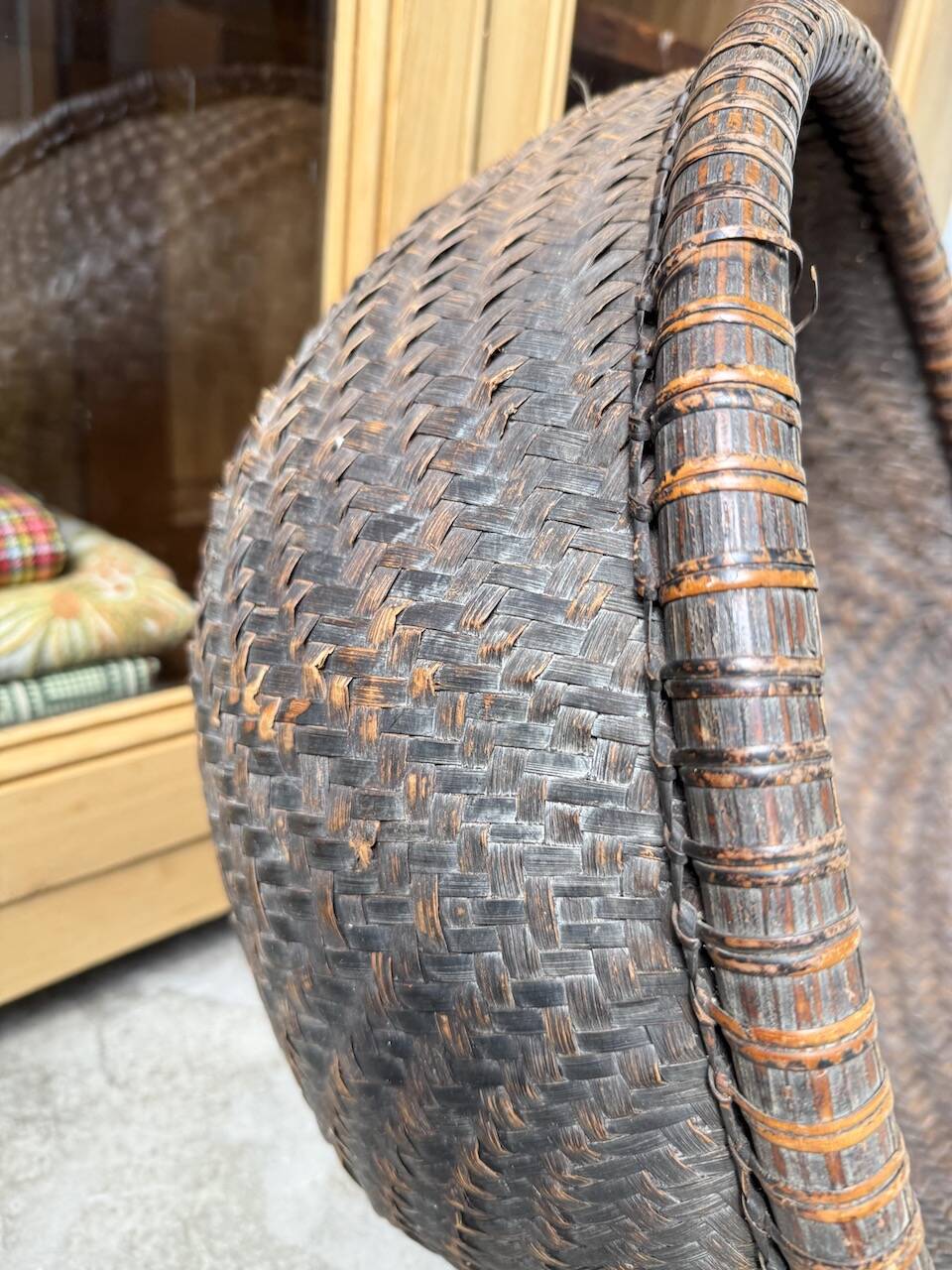 Vietnamese tea basket, mid-20th century