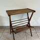 Table d'appoint, porte-revues scandinave vintage