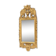 Miroir en bois sculpté doré XIXème siècle 37x91cm