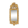 Miroir en bois sculpté doré XIXème siècle 37x91cm