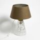 Heavy large Mid Century Modern glass table lamp by Rupert Nikoll Vienna | h