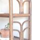 Vintage rattan library from the 70s