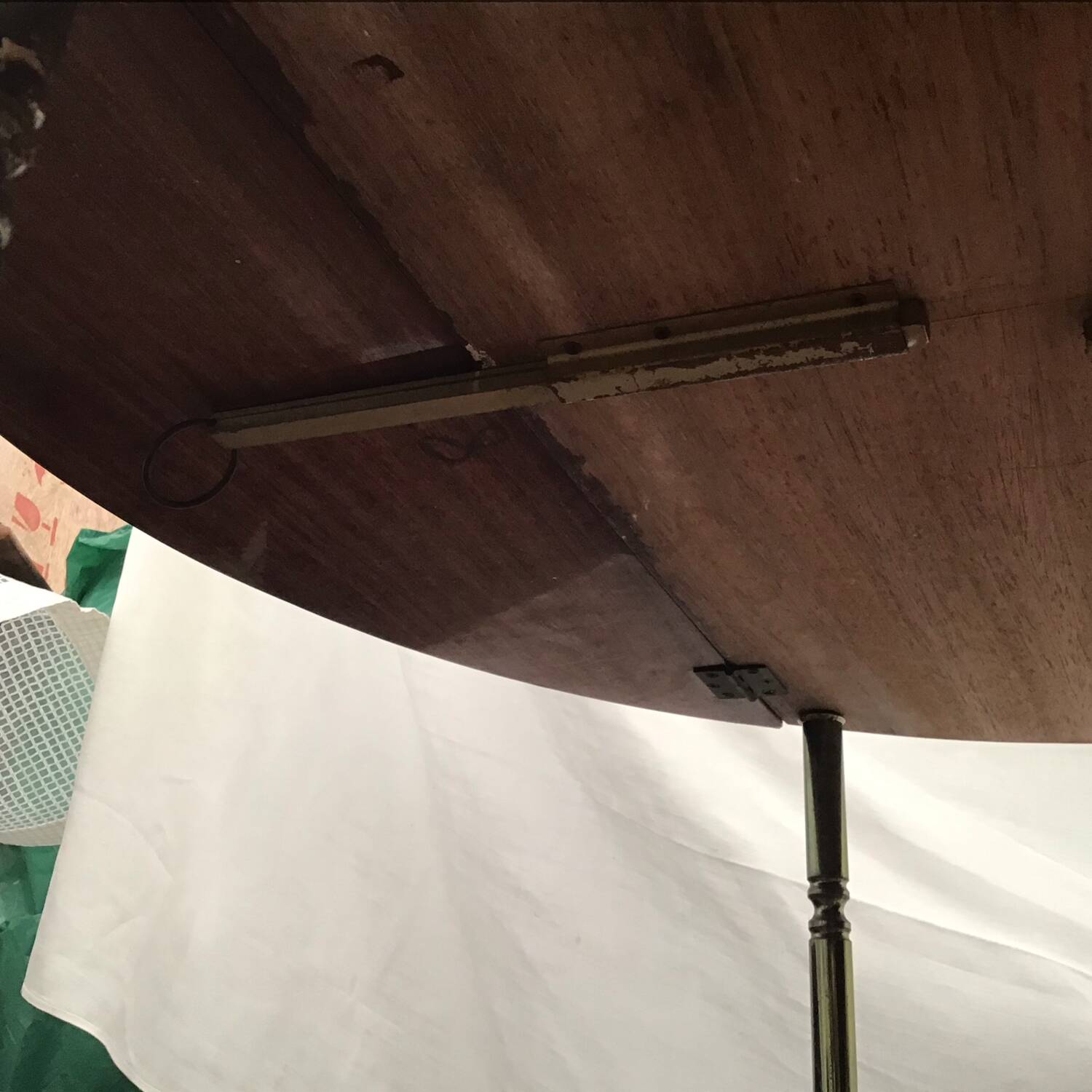 1960s marquetry bar cart on wheels