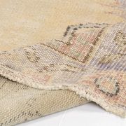 Tapis d'aire vintage Oushak floral