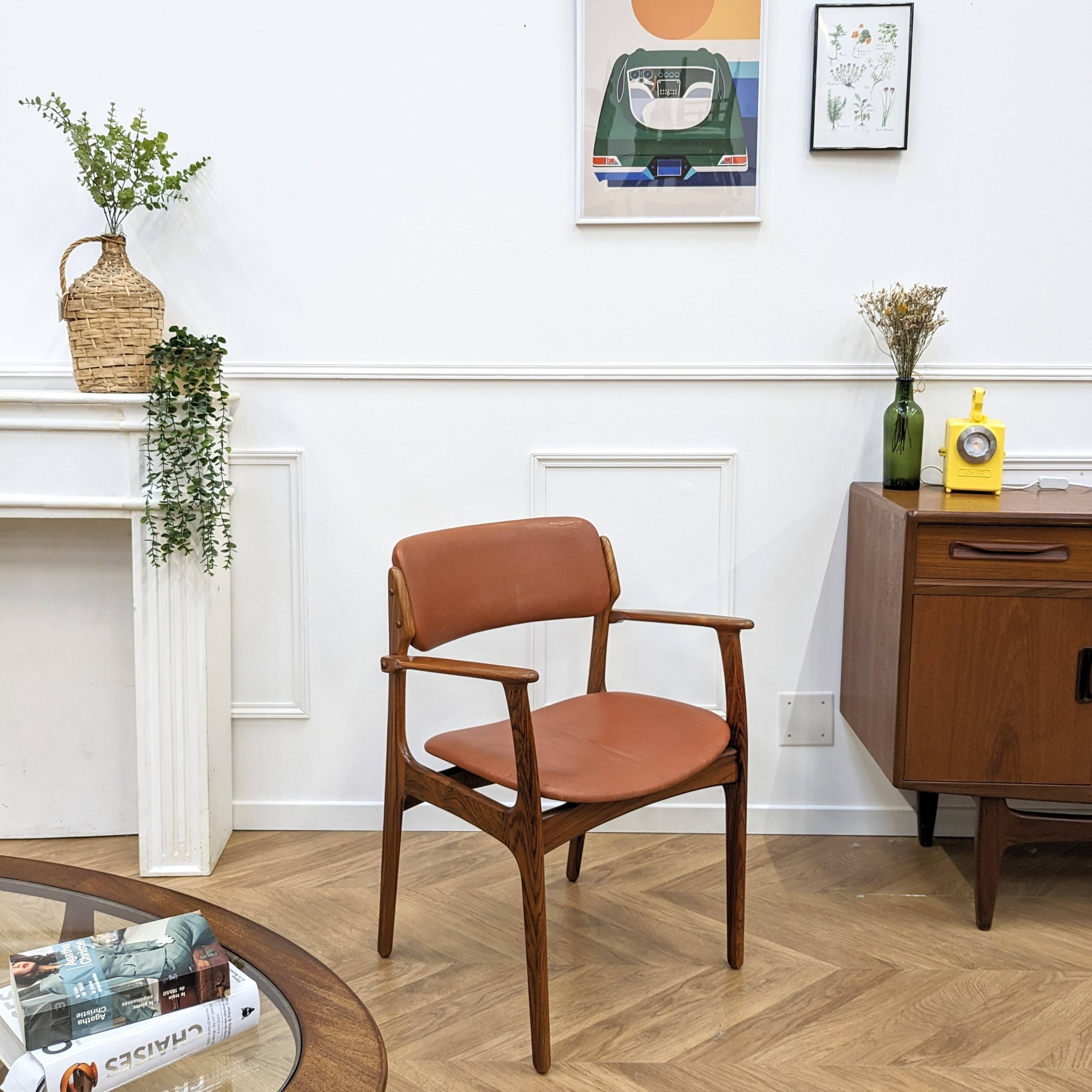 Retro armchair by Erik Buch