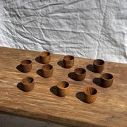 Mini tasse, coupelle ou coquetier en teck H5 D5