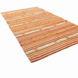 Tapis kilim bohème multicolore – pièce unique faite main, Style folklorique