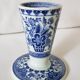 Bougeoir bleu blanc, Royal Sphinx Maastricht