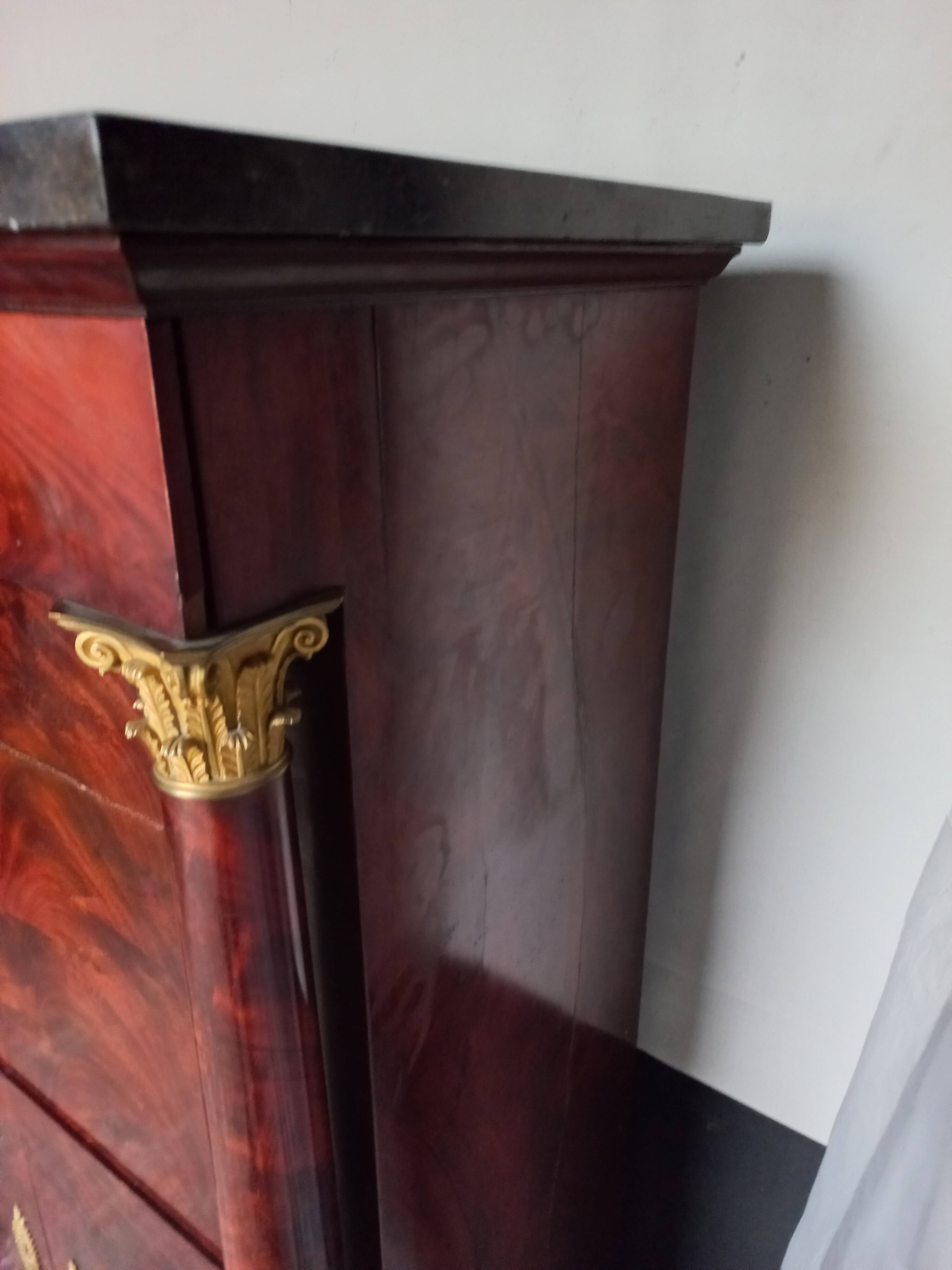 Empire Period Corinthian Bronze Secretary