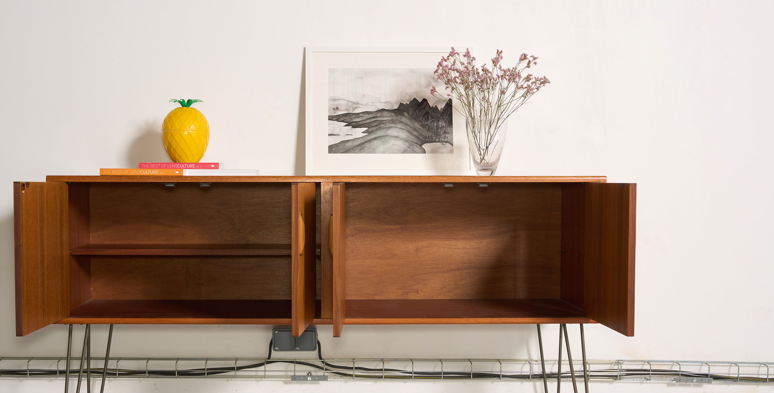 Sideboard G Vintage plan, metal feet, 162cm