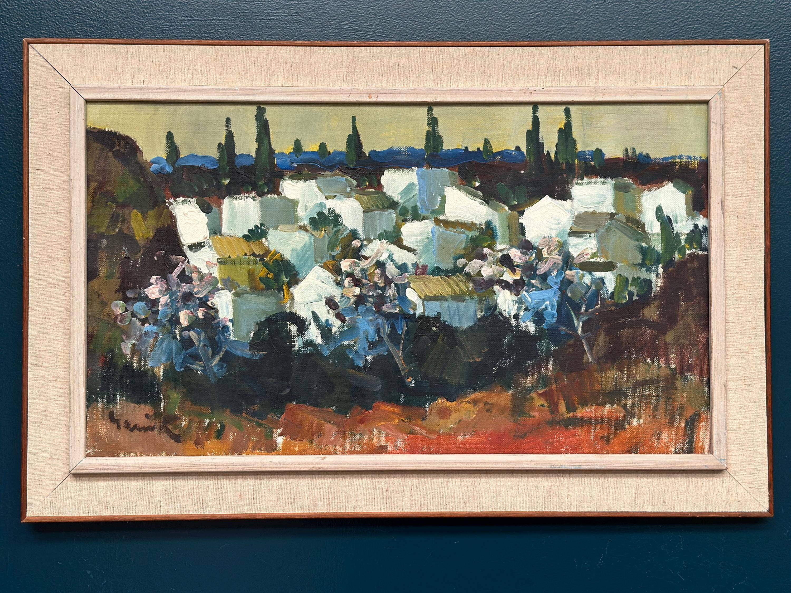 Swedish Oil on Canvas – “Almuñécar, Spain – Andalusia” by Tage Gavik