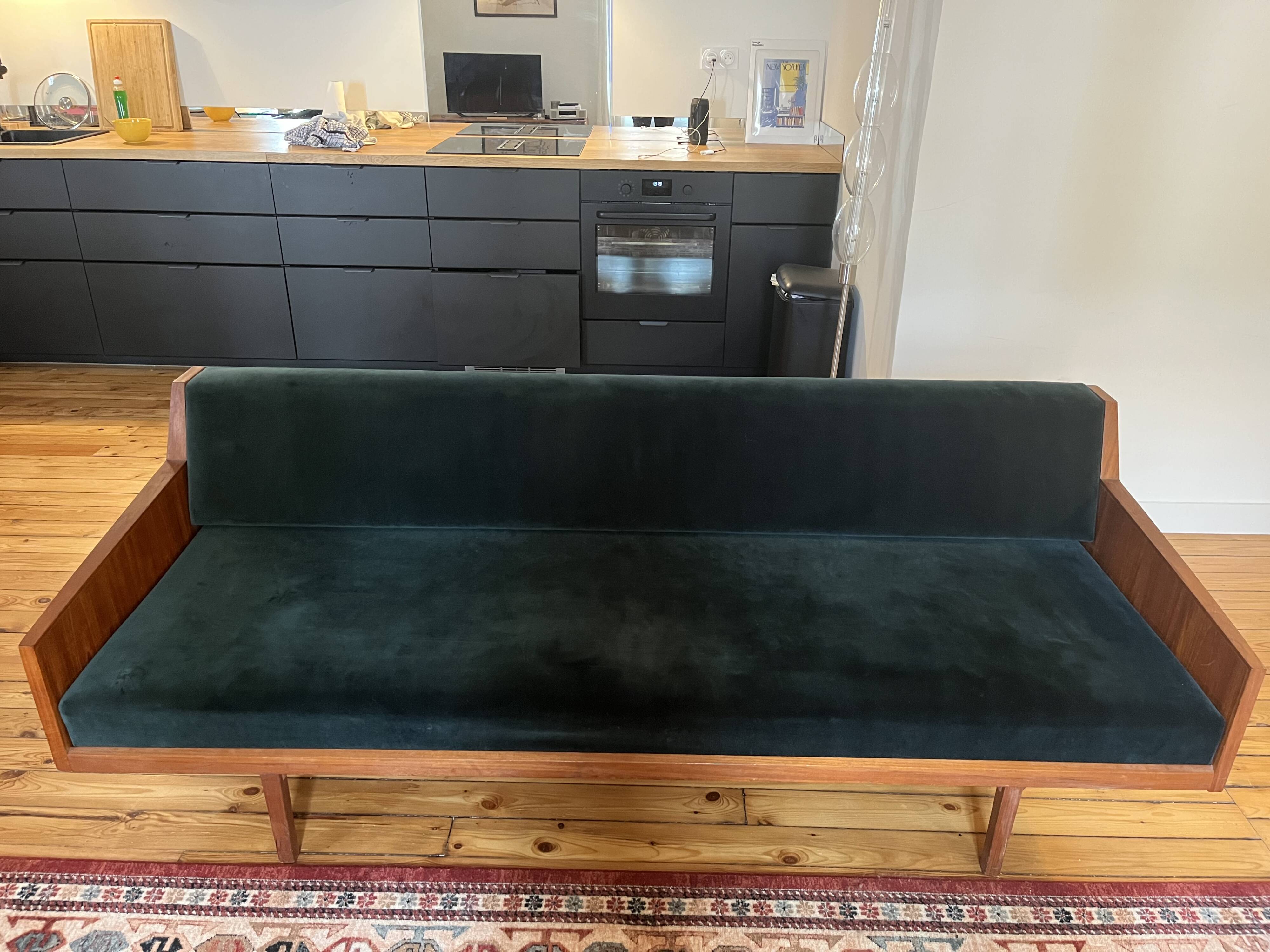 Green Swedish daybed sofa