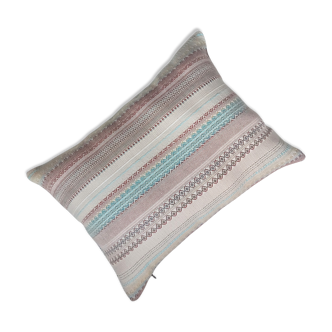 Coussin 40 cm x 30cm coloris beige et  orange