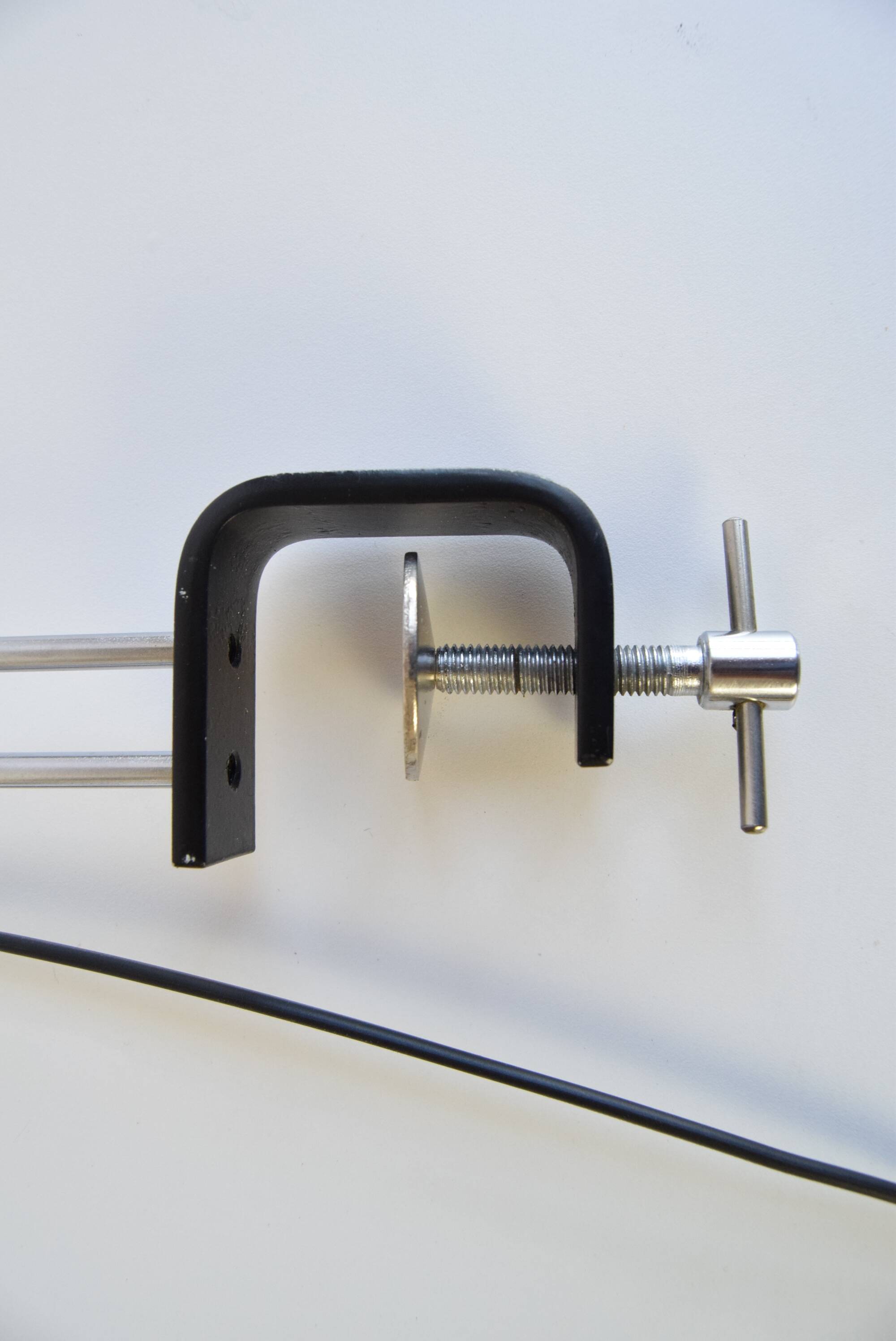 Stanislav Indra Chrome Plated Table Lamp, Czechoslovakia 1970's.