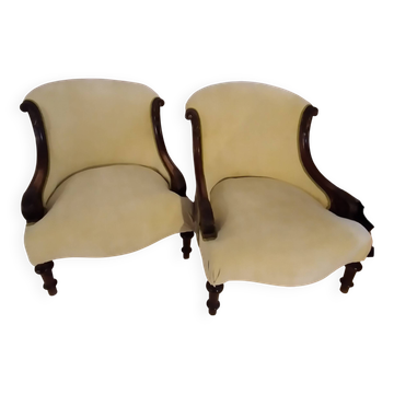 Pair of 19th century armchairs