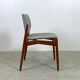 Teak dining chairs model Captain by Erik Buch for Ørum Møbelfabrik, 1967