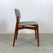 Teak dining chairs model Captain by Erik Buch for Ørum Møbelfabrik, 1967