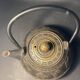 Japanese cast iron teapot – Tetsubin style – Relief warrior decoration